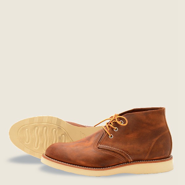 Chaussures Red Wing Heritage - Work - Chukkar Rough & Tough Cuir - Marron - Homme 743CWATLV